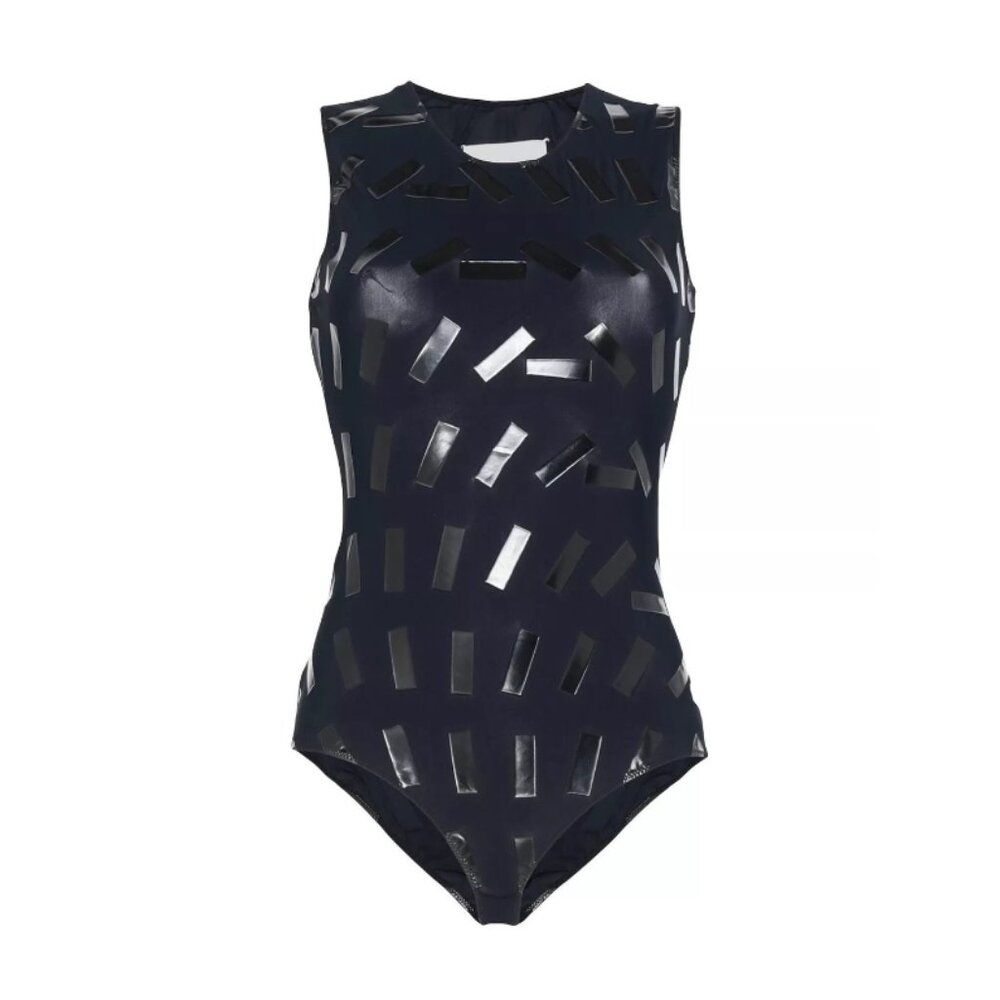 Maison Margiela Black Stretch Bodysuit High-End Brand Size XS NWT